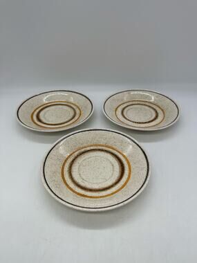 Shannon Aran Stone Santos Set of 3 Saucers Made in Ireland
